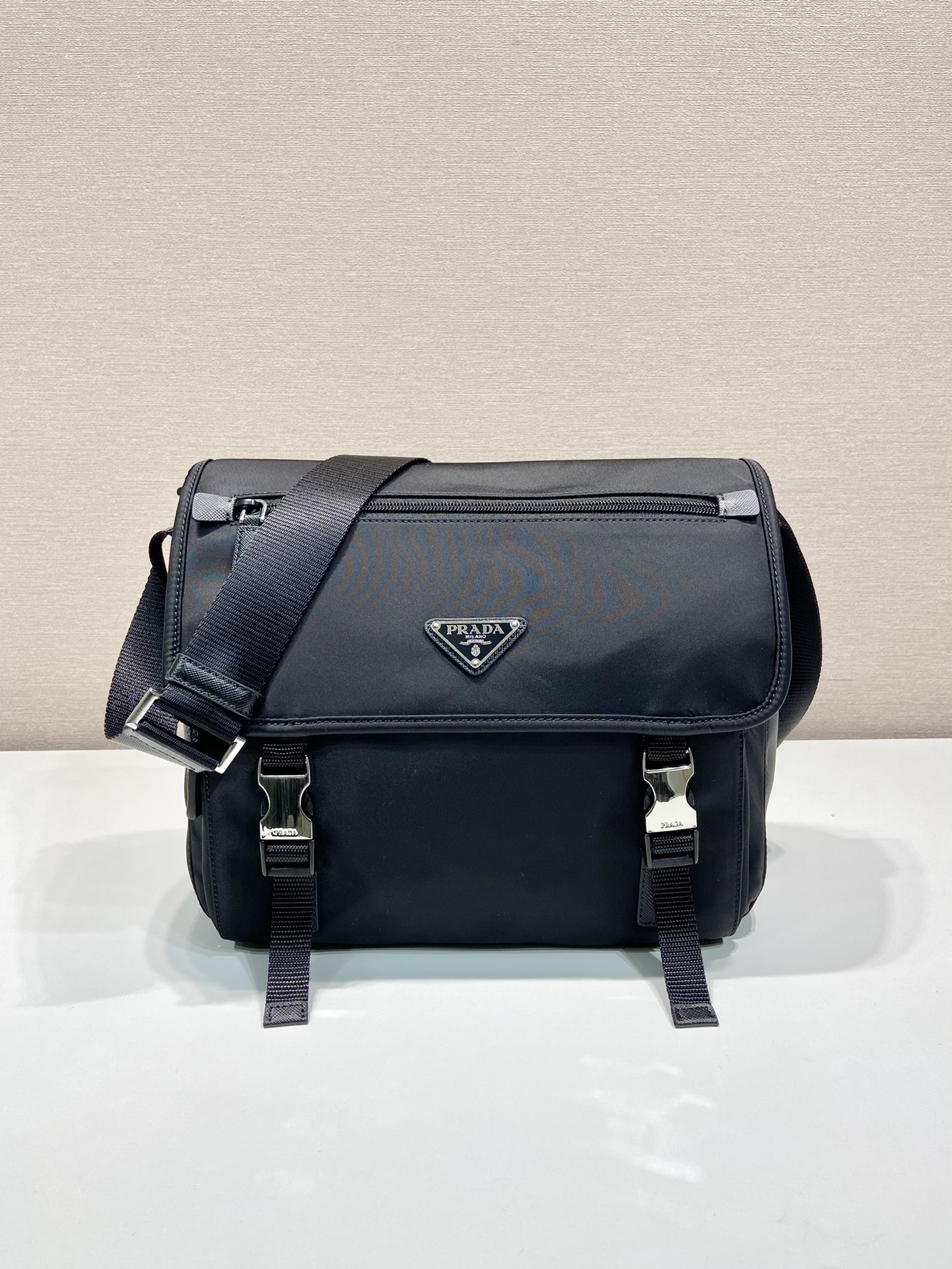 Prada Re Nylon Shoulder Bag Black 1BD953